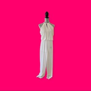White Ark & Co Sleeveless Jumpsuit- Womens Size S